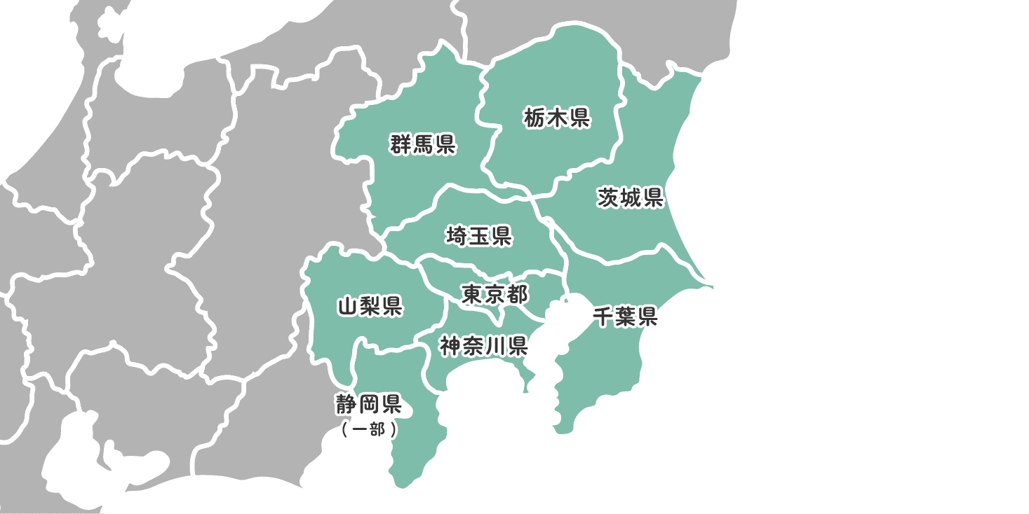 東京エリアの地図