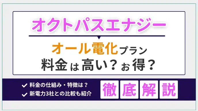 オクトパスエナジー オール電化プラン 解説 サムネイル